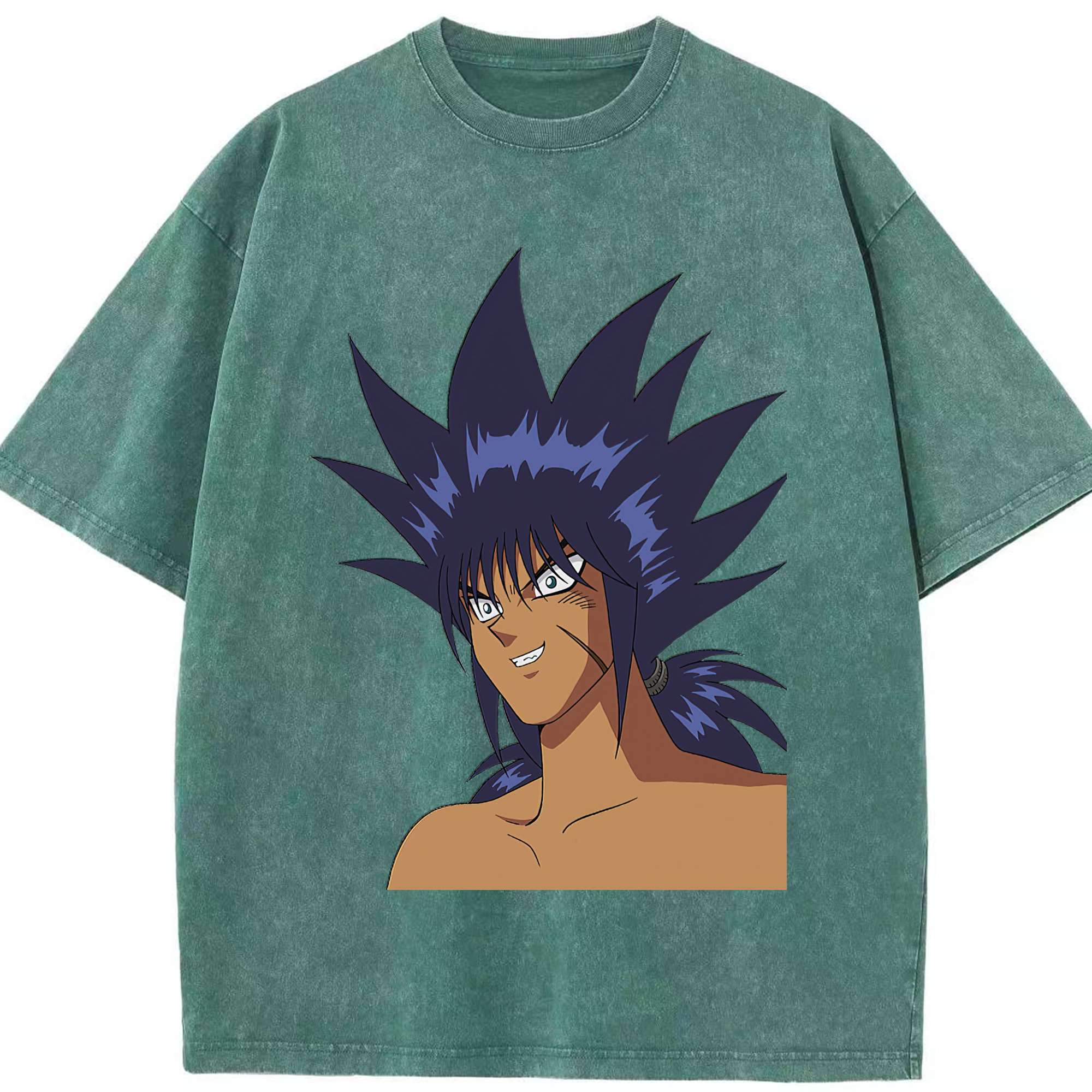 （画像用） 遊☆戯☆王 Yu-Gi-Oh! 綿100% ヴィンテージ風 半袖Tシャツ（フロントプリント）